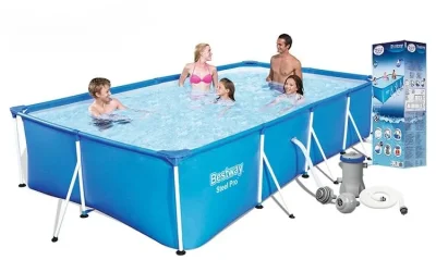 Bestway 56424 Steel Pro with Filter Pump კარკასული აუზი კარტრიჯული ფილტრით